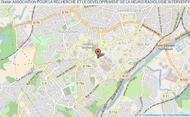 plan association Association Pour La Recherche Et Le Developpement De La Neuro-radiologie Interventionnelle Ardnri Limoges