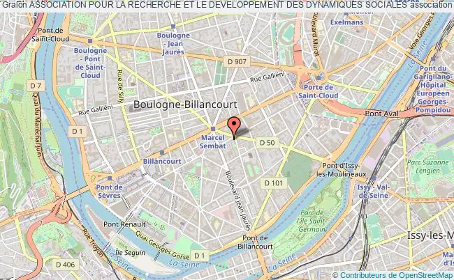 plan association Association Pour La Recherche Et Le Developpement Des Dynamiques Sociales Boulogne-Billancourt