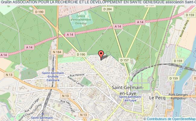 plan association Association Pour La Recherche Et Le Developpement En Sante Genesique Saint-Germain-en-Laye