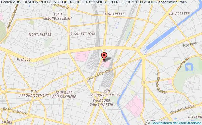 plan association Association Pour La Recherche Hospitaliere En Reeducation Arhor Paris
