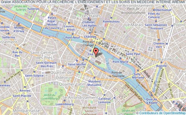plan association Association Pour La Recherche L'enseignement Et Les Soins En Medecine Interne Aresmi Paris