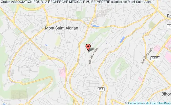 plan association Association Pour La Recherche MÉdicale Au BelvÉdÈre Mont-Saint-Aignan