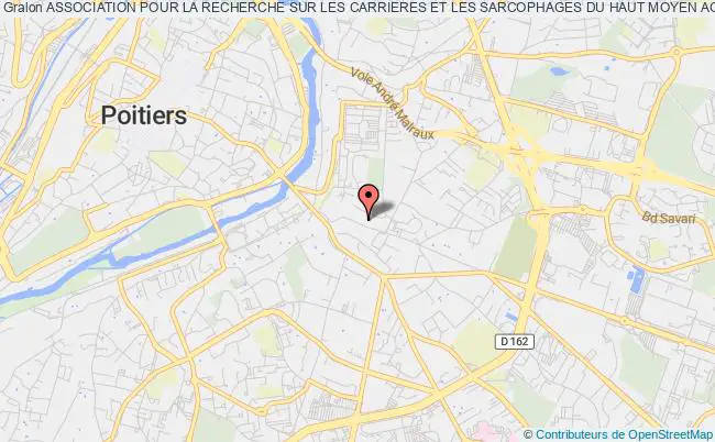 plan association Association Pour La Recherche Sur Les Carrieres Et Les Sarcophages Du Haut Moyen Age (caesar) Poitiers