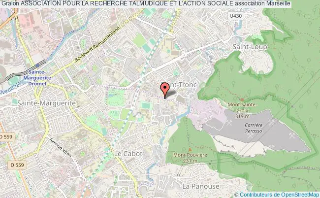 plan association Association Pour La Recherche Talmudique Et L'action Sociale Marseille 9e