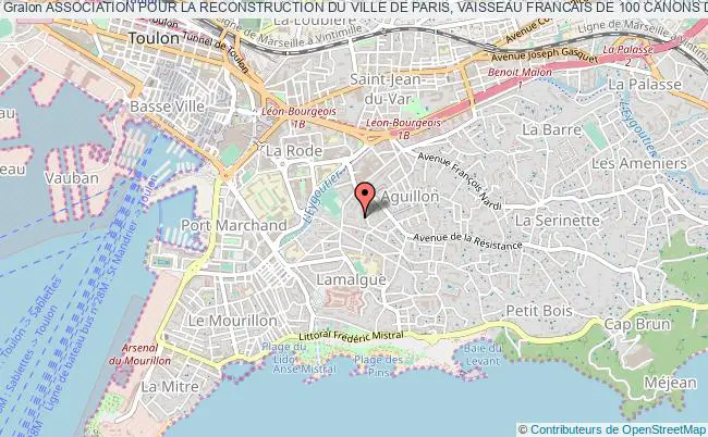plan association Association Pour La Reconstruction Du Ville De Paris, Vaisseau Francais De 100 Canons Du Xviii Eme Siecle Toulon