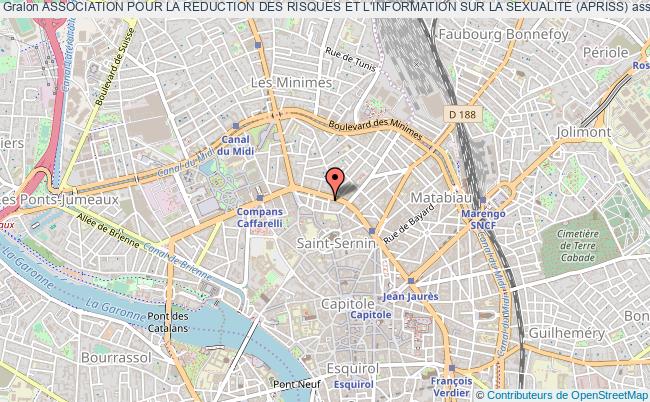 plan association Association Pour La Reduction Des Risques Et L'information Sur La Sexualite (apriss) Toulouse