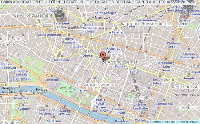 plan association Association Pour La Reeducation Et L'education Des Handicapes Adultes Paris