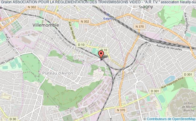 plan association Association Pour La Reglementation Des Transmissions Video - "a.r.t.v." Neuilly-sur-Marne