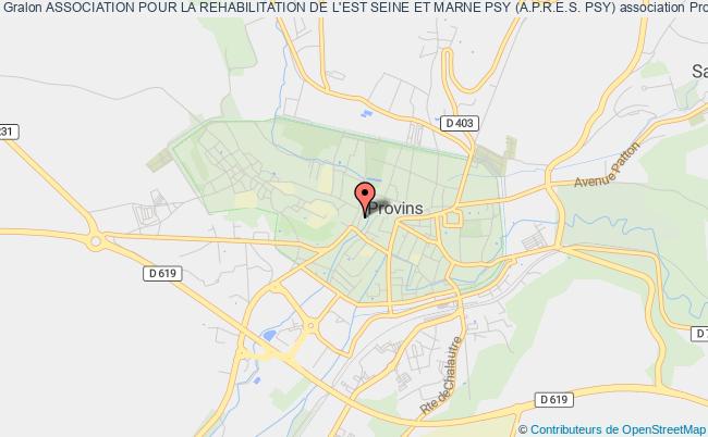plan association Association Pour La Rehabilitation De L'est Seine Et Marne Psy (a.p.r.e.s. Psy) Provins