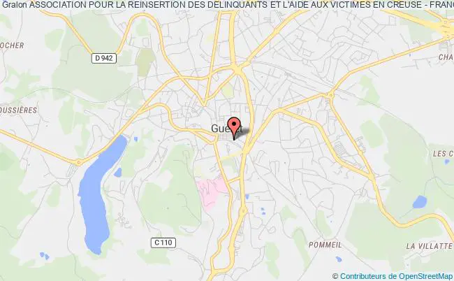 plan association Association Pour La Reinsertion Des Delinquants Et L'aide Aux Victimes En Creuse - France Victime 23 Guéret