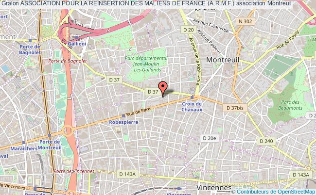 plan association Association Pour La Reinsertion Des Maliens De France (a.r.m.f.) Montreuil