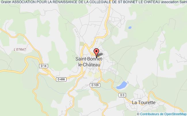 ASSOCIATION POUR LA RENAISSANCE DE LA COLLEGIALE DE ST BONNET LE CHATEAU