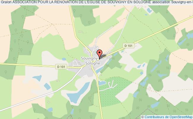 plan association Association Pour La Renovation De L'eglise De Souvigny En Sologne Souvigny-en-Sologne