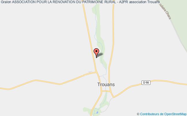 plan association Association Pour La Renovation Du Patrimoine Rural - A2pr Trouans