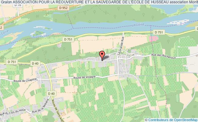 plan association Association Pour La RÉouverture Et La Sauvegarde De L'École De Husseau Montlouis-sur-Loire