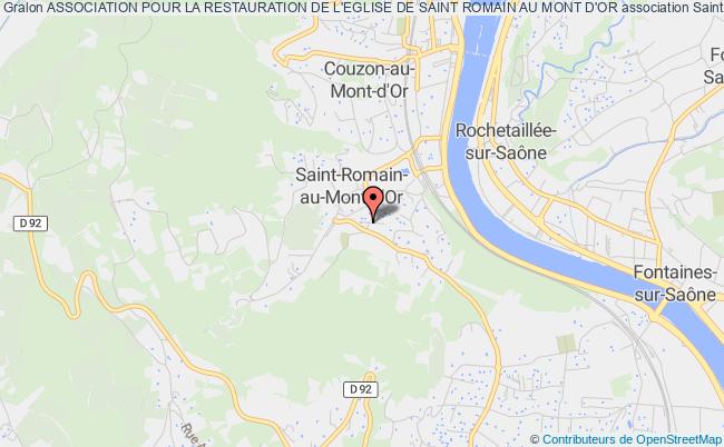 plan association Association Pour La Restauration De L'eglise De Saint Romain Au Mont D'or Saint-Romain-au-Mont-d'Or
