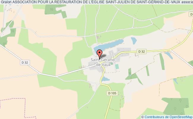 plan association Association Pour La Restauration De L'Église Saint-julien De Saint-gÉrand-de-vaux Saint-Gérand-de-Vaux