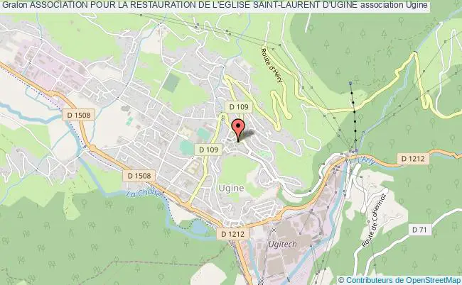 plan association Association Pour La Restauration De L'eglise Saint-laurent D'ugine Ugine
