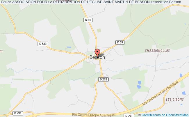 ASSOCIATION POUR LA RESTAURATION DE L'EGLISE SAINT MARTIN DE BESSON