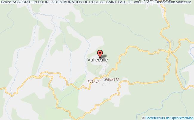 plan association Association Pour La Restauration De L'eglise Saint Paul De Vallecalle Vallecalle
