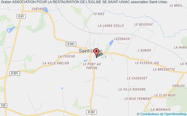 plan association Association Pour La Restauration De L'eglise Se Saint-uniac Saint-Uniac