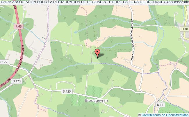 plan association Association Pour La Restauration De L'eglise St-pierre Es Liens De Brouqueyran Brouqueyran