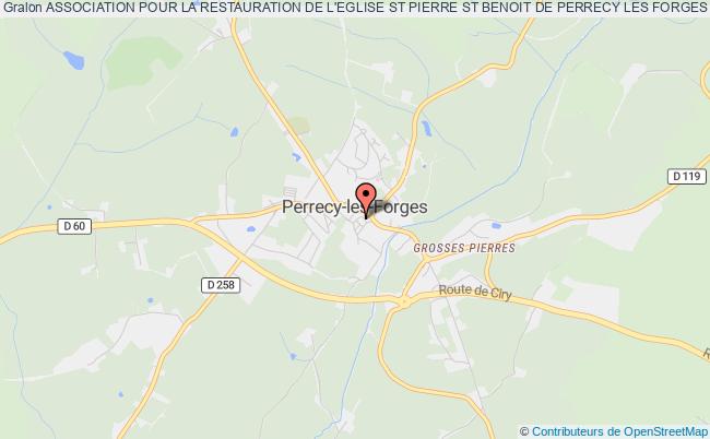 plan association Association Pour La Restauration De L'eglise St Pierre St Benoit De Perrecy Les Forges Perrecy-les-Forges