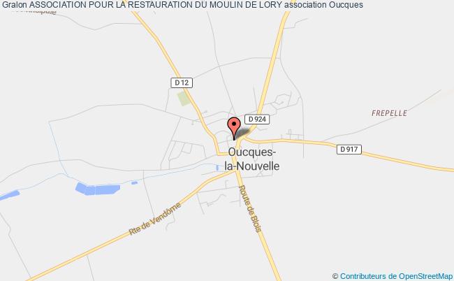 plan association Association Pour La Restauration Du Moulin De Lory Oucques La Nouvelle