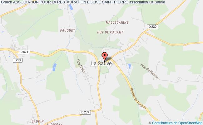plan association Association Pour La Restauration Eglise Saint Pierre La Sauve