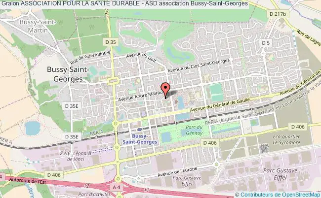 plan association Association Pour La Sante Durable - Asd Bussy-Saint-Georges