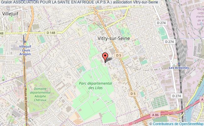 plan association Association Pour La Sante En Afrique (a.p.s.a.) Vitry-sur-Seine