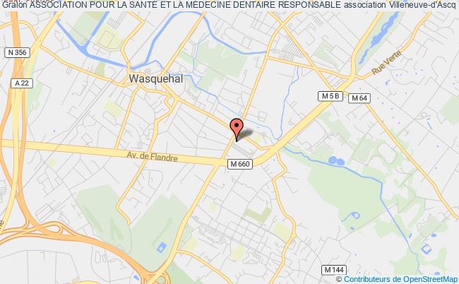 plan association Association Pour La SantÉ Et La MÉdecine Dentaire Responsable Villeneuve-d'Ascq