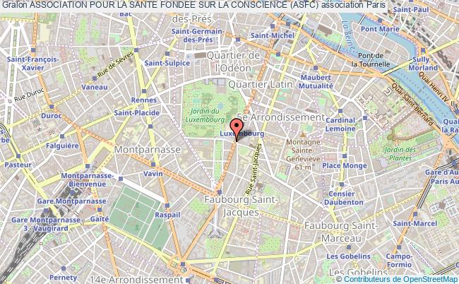 plan association Association Pour La Sante Fondee Sur La Conscience (asfc) PARIS