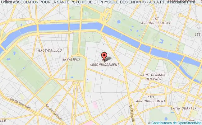 plan association Association Pour La Sante Psychique Et Physique Des Enfants - A.s.a.p.p. Paris