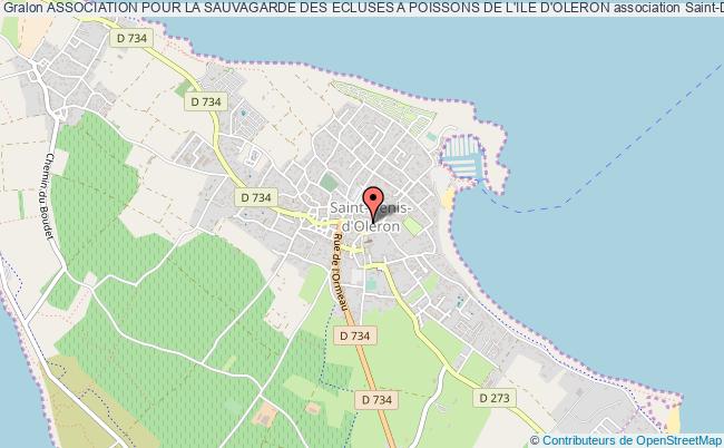 plan association Association Pour La Sauvagarde Des Ecluses A Poissons De L'ile D'oleron Saint-Denis-d'Oléron