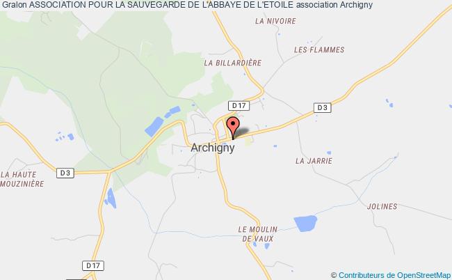 plan association Association Pour La Sauvegarde De L'abbaye De L'etoile Archigny