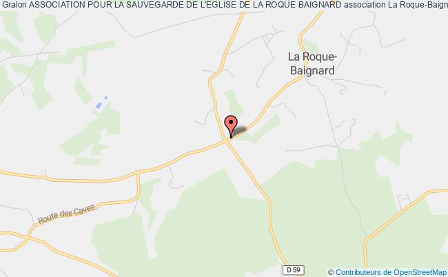 plan association Association Pour La Sauvegarde De L'eglise De La Roque Baignard La    Roque-Baignard
