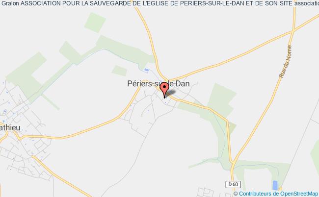 plan association Association Pour La Sauvegarde De L'eglise De Periers-sur-le-dan Et De Son Site Périers-sur-le-Dan