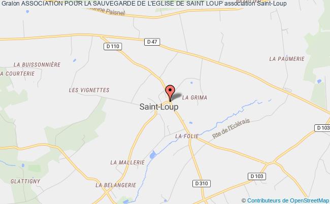 plan association Association Pour La Sauvegarde De L'eglise De Saint Loup Saint-Loup