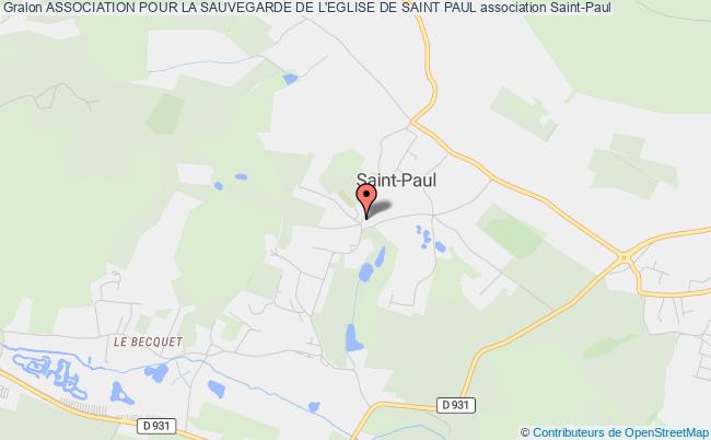 plan association Association Pour La Sauvegarde De L'eglise De Saint Paul Saint-Paul