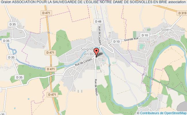 plan association Association Pour La Sauvegarde De L'eglise Notre Dame De Soignolles En Brie Soignolles-en-Brie