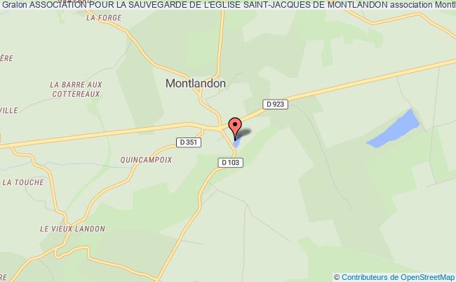 plan association Association Pour La Sauvegarde De L'eglise Saint-jacques De Montlandon 