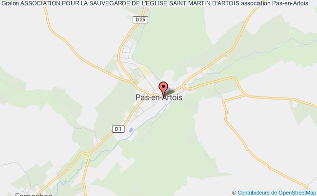 plan association Association Pour La Sauvegarde De L'eglise Saint Martin D'artois Pas-en-Artois