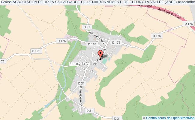 plan association Association Pour La Sauvegarde De L'environnement  De Fleury-la-vallÉe (asef) Fleury-la-Vallée