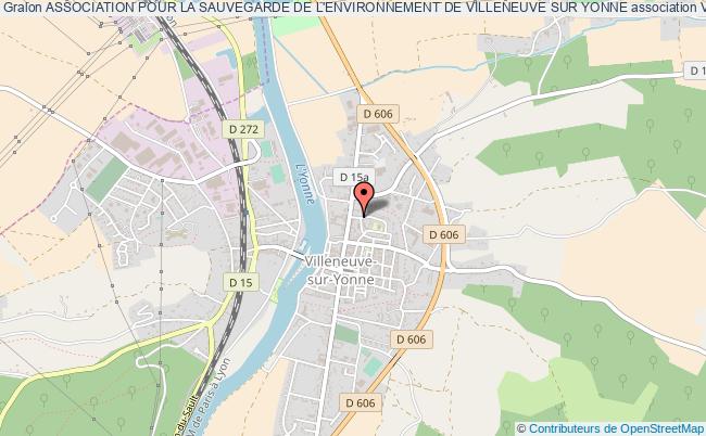plan association Association Pour La Sauvegarde De L'environnement De Villeneuve Sur Yonne Villeneuve-sur-Yonne
