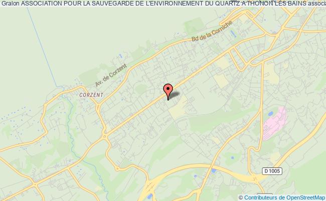 plan association Association Pour La Sauvegarde De L'environnement Du Quartz A Thonon Les Bains Thonon-les-Bains