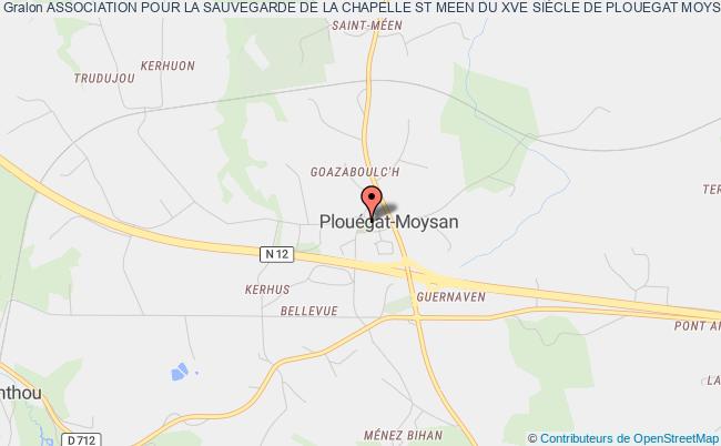 plan association Association Pour La Sauvegarde De La Chapelle St Meen Du Xve SiÈcle De Plouegat Moysan Plouégat-Moysan