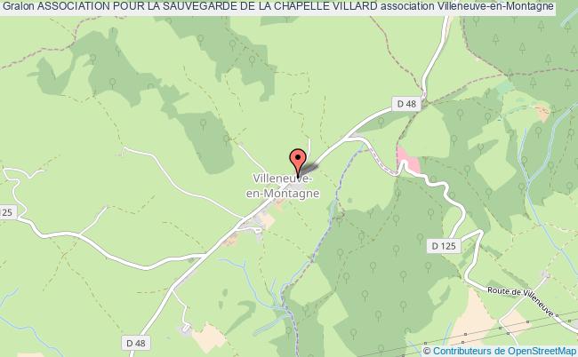 plan association Association Pour La Sauvegarde De La Chapelle Villard Villeneuve-en-Montagne