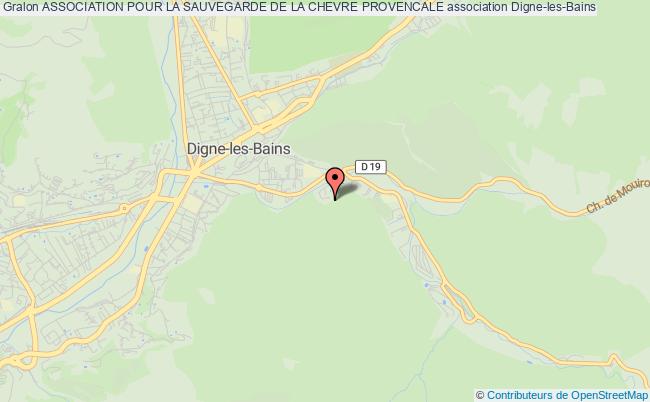 plan association Association Pour La Sauvegarde De La Chevre Provencale Digne-les-Bains