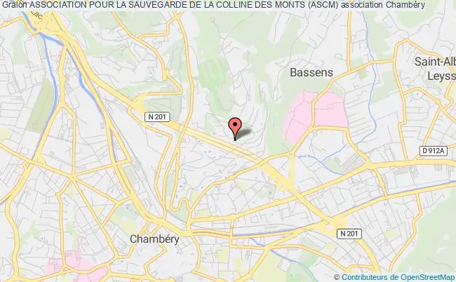 plan association Association Pour La Sauvegarde De La Colline Des Monts (ascm) Chambéry